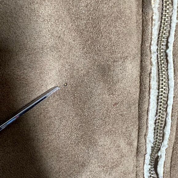 Men's Aeropostale Tan Zipper Front Lined Coat Size L - Picture 10 of 16